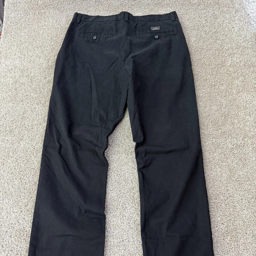 Banana Republic Aiden Chino Pants Mens 35x32 Black Regular Fit Straight Leg